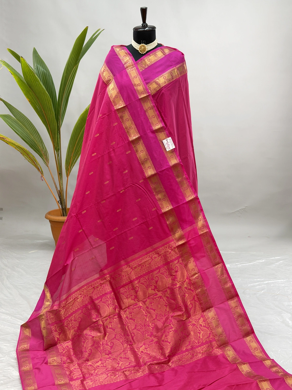 Pure Silk Kanjivaram Paithani Pink T11