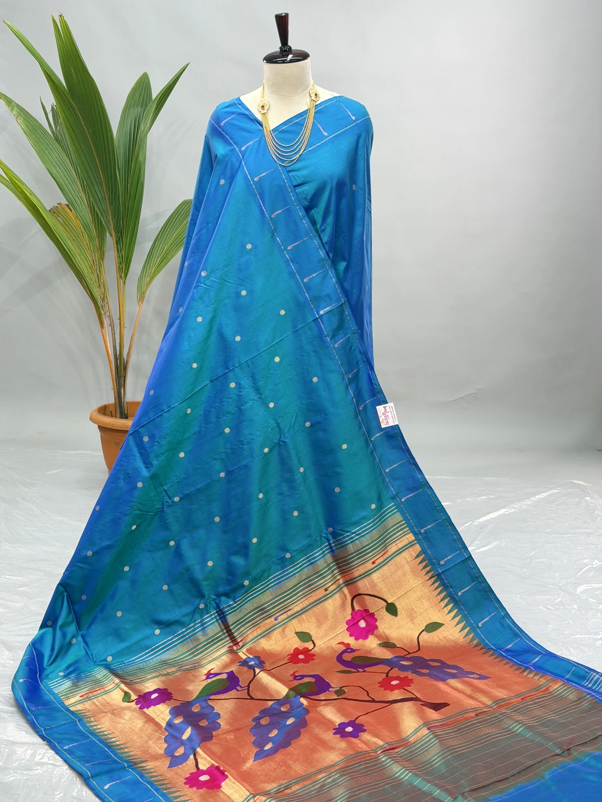 Muniya Paithani Pure Silk Handloom, Morpankhi  N10
