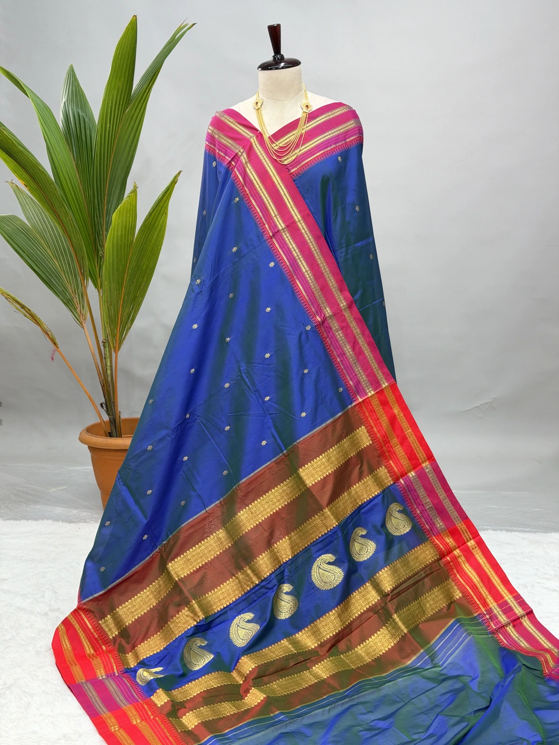 Pure Silk Narayanpeth Rukhmini color   G10