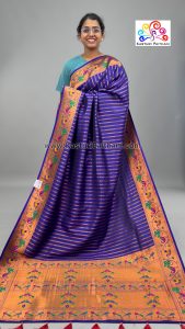 Soft Silk Lining Mor Brocade Saree