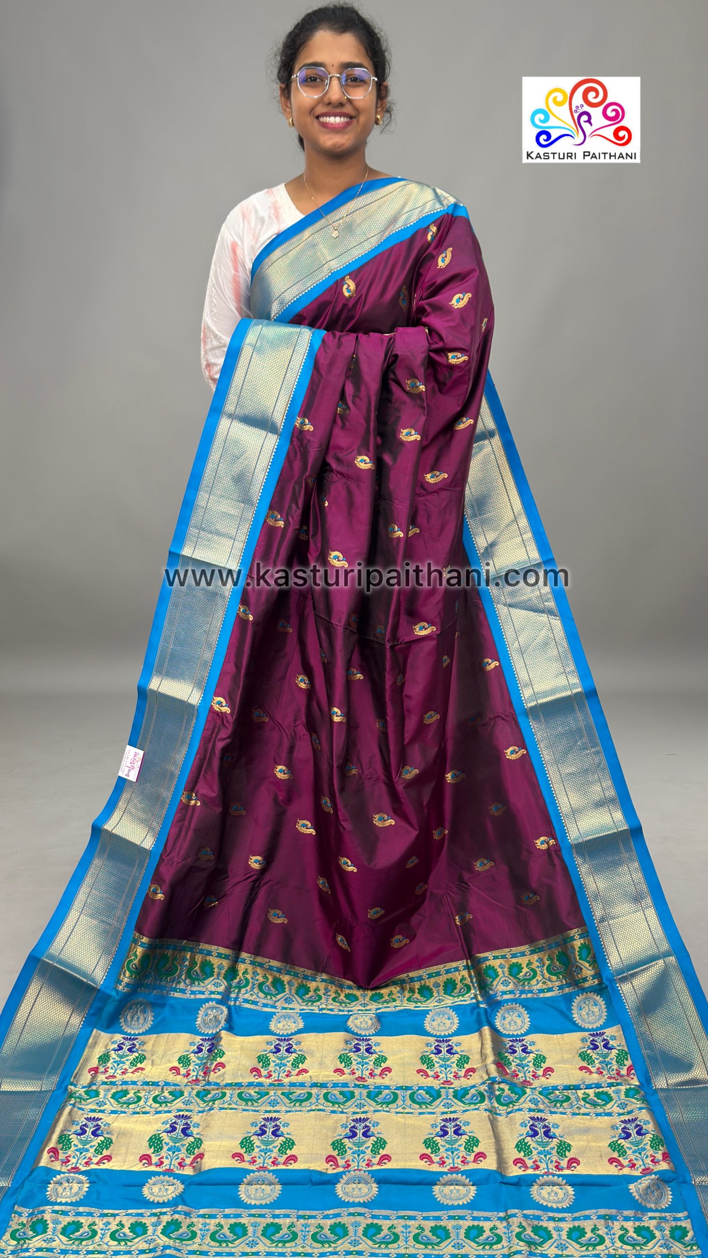 photo-output_1 49 Pure Silk Kadiyal Paithani Aruna 11