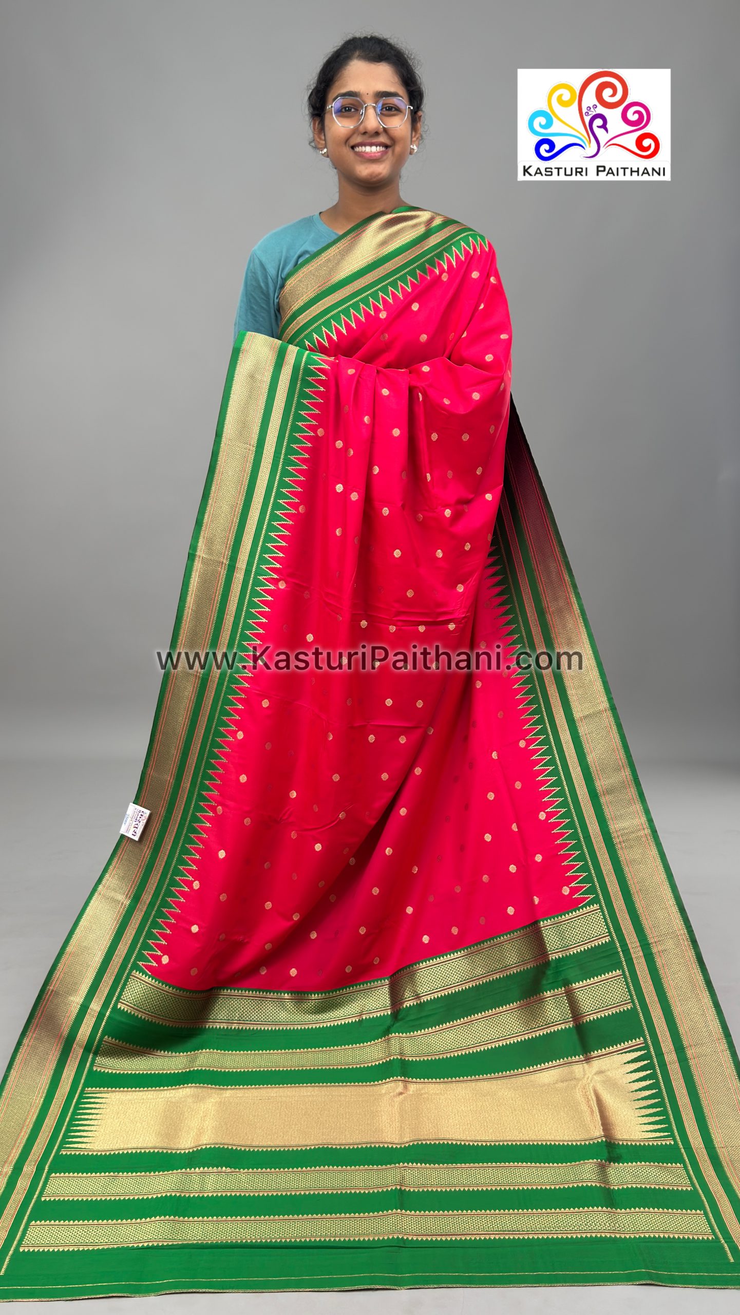 Kasturi Paithani Irkal Saree