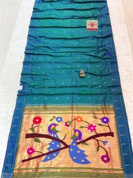 Pure Silk Muniya Paithani H10