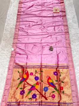 Pure Silk Muniya Paithani H10