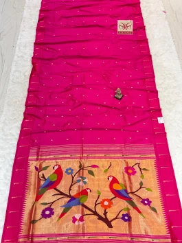 Pure Silk Muniya Paithani H10