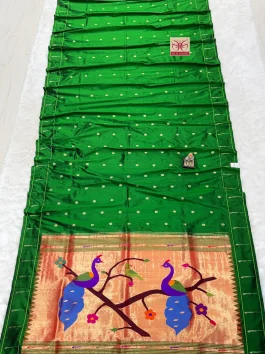 Pure Silk Muniya Paithani H10