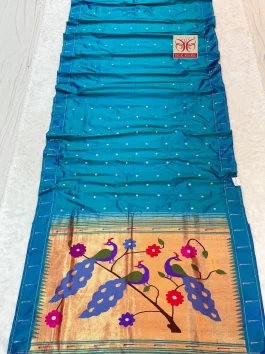 Pure Silk Muniya Paithani H10