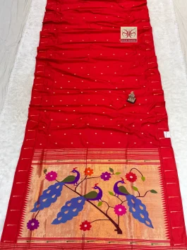 Pure Silk Muniya Paithani H10