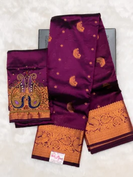 Aariwork Blouse Paithani G01