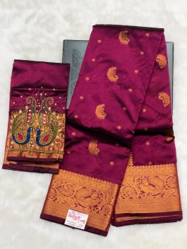 Aariwork Blouse Paithani G01