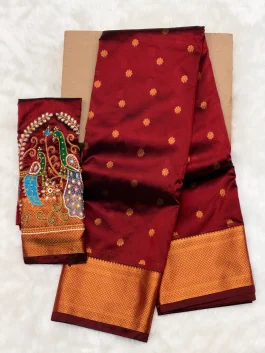Aariwork Blouse Paithani G01