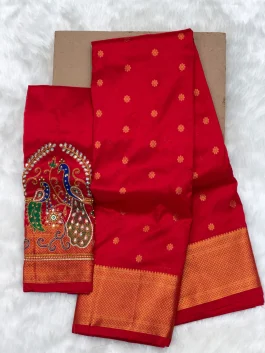 Aariwork Blouse Paithani G01