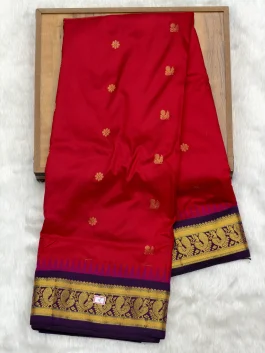 Pure Silk Powerloom Gadwal Paithani W01