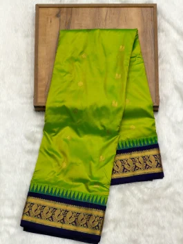 Pure Silk Powerloom Gadwal Paithani W01