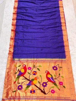 Pure Silk Muniya Paithani N10