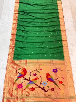 Pure Silk Muniya Paithani N10