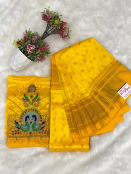 Kalanjali Paithani With Handwork Aariwork Blouse T10