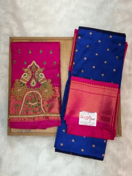 Kalanjali Paithani With Handloom Aariwork Blouse T10