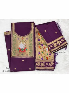 Paithani Dress Material Q10