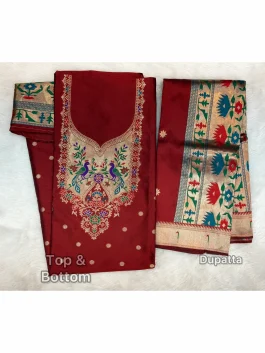 Paithani Dress Material Q10