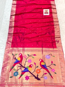 Pure Silk Muniya Paithani N10