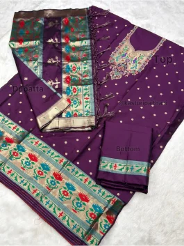 Paithani Dress Material Q10