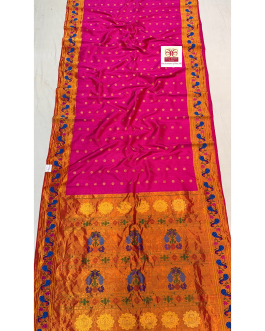 Pure Silk Brocade Paithani Q01