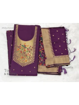 Paithani Dress Material Q10