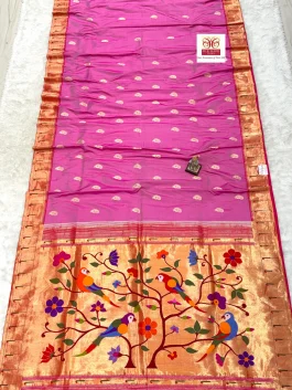 Pure Silk Muniya Paithani N10