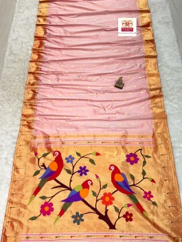 Pure Silk Muniya Paithani N10