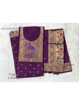 Paithani Dress Material Q10