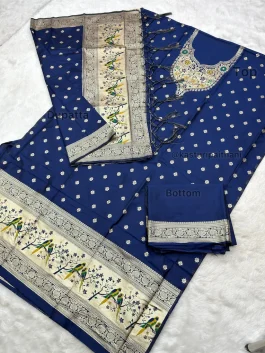 Paithani Dress Material Q10