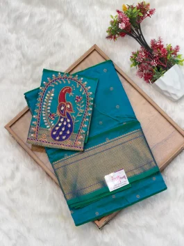 Sanjana Aariwork Madhuri Saree Q11