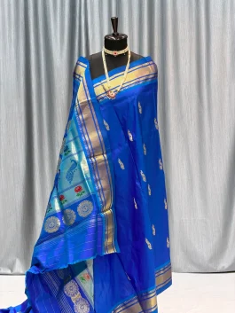Pure Silk Tissue Pallu Paithani Rukmini B12