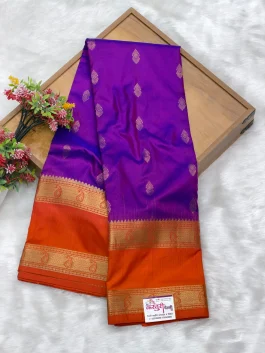 Pure Silk Kanjivaram Paithani Color Paithani T11
