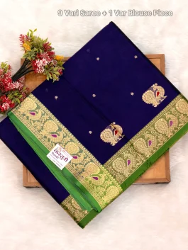 Peshwai Paithani Pure Silk Nauvari G11