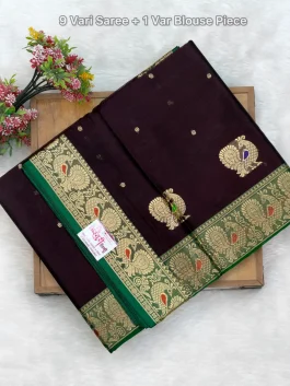 Peshwai Paithani Pure Silk Nauvari G11