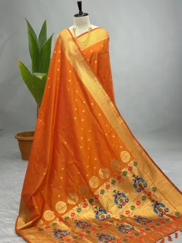 Soft Silk Maharani Paithani Mango H13